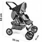 Lėlės vežimėlis Doris DM9352 цена и информация | Žaislai mergaitėms | pigu.lt