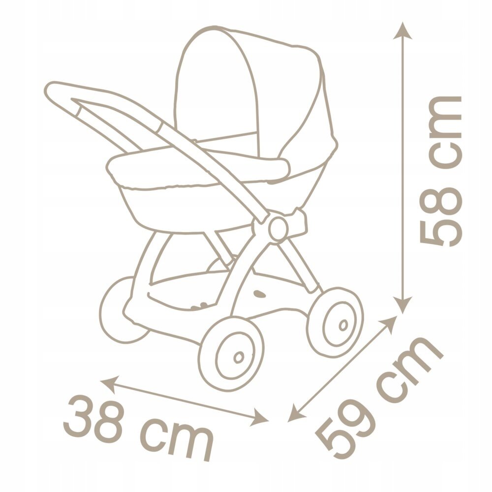 Lėlės vežimėlis Smoby Baby Nurse цена и информация | Žaislai mergaitėms | pigu.lt