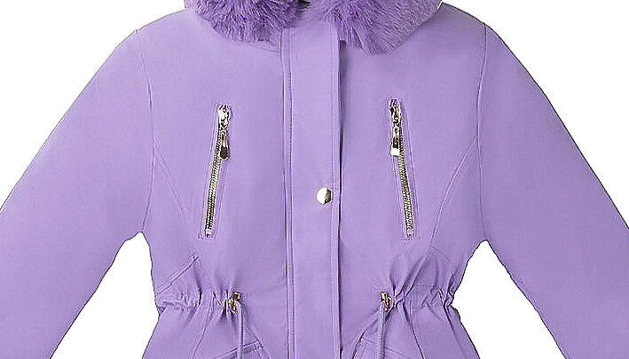 Žieminė striukė mergaitėms, violetinė kaina ir informacija | Striukės, paltai mergaitėms | pigu.lt