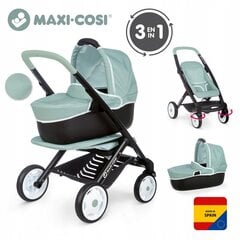 Lėlės vežimėlis 3-in-1 set Smoby Maxi-Cosi Quinny kaina ir informacija | Žaislai mergaitėms | pigu.lt