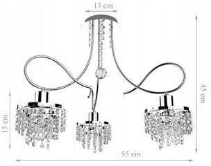 LM-Lighting lubinis šviestuvas Tina 3 цена и информация | Потолочные светильники | pigu.lt