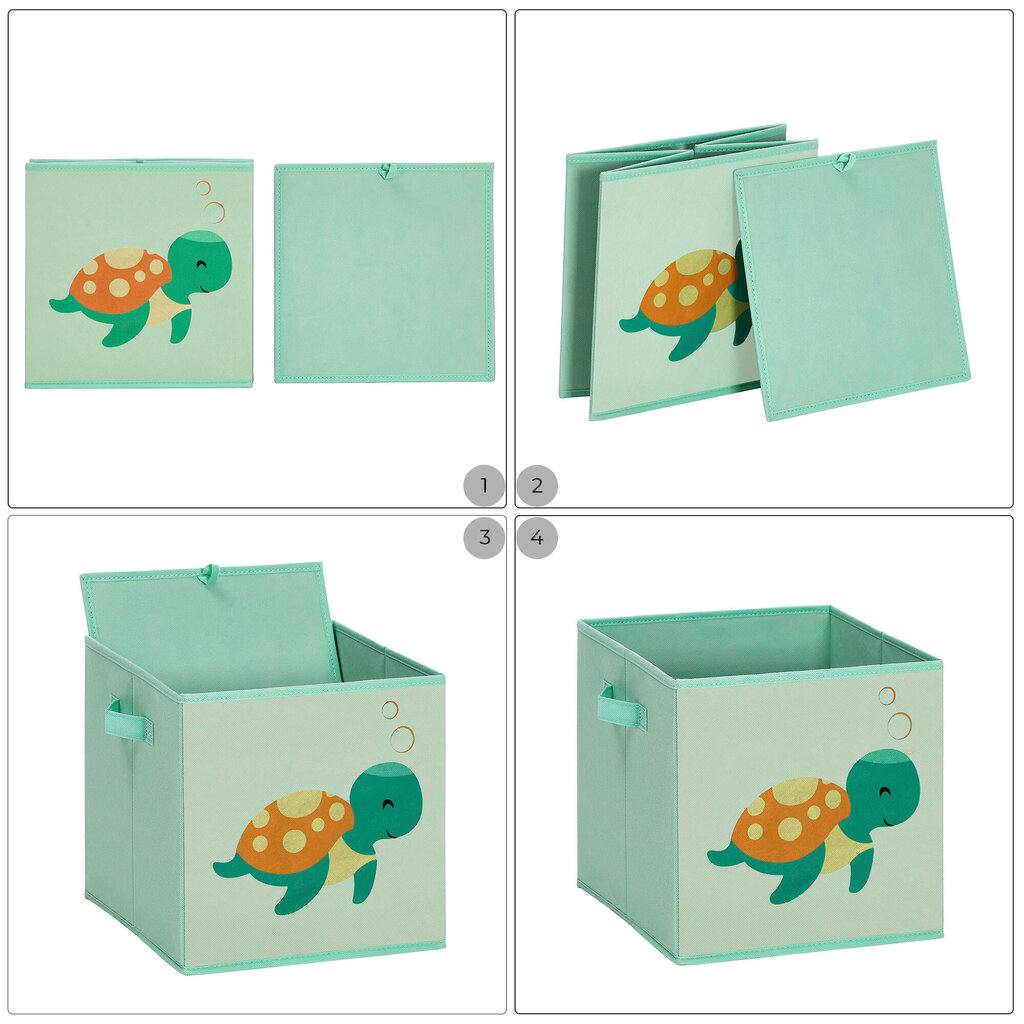 Žaislų dėžė, 3 vnt. kaina ir informacija | Daiktadėžės | pigu.lt