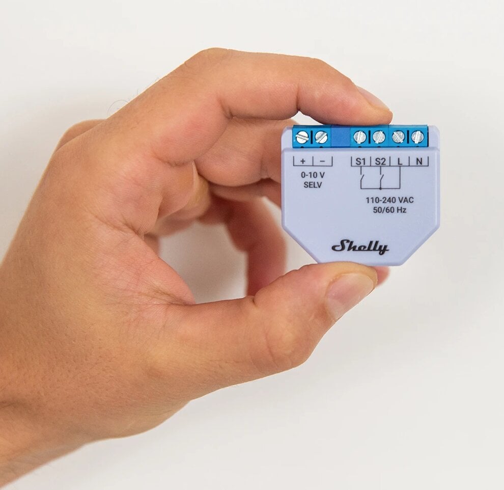 Shelly Plus 0-10V Dimmer kaina ir informacija | Apsaugos sistemos, valdikliai | pigu.lt