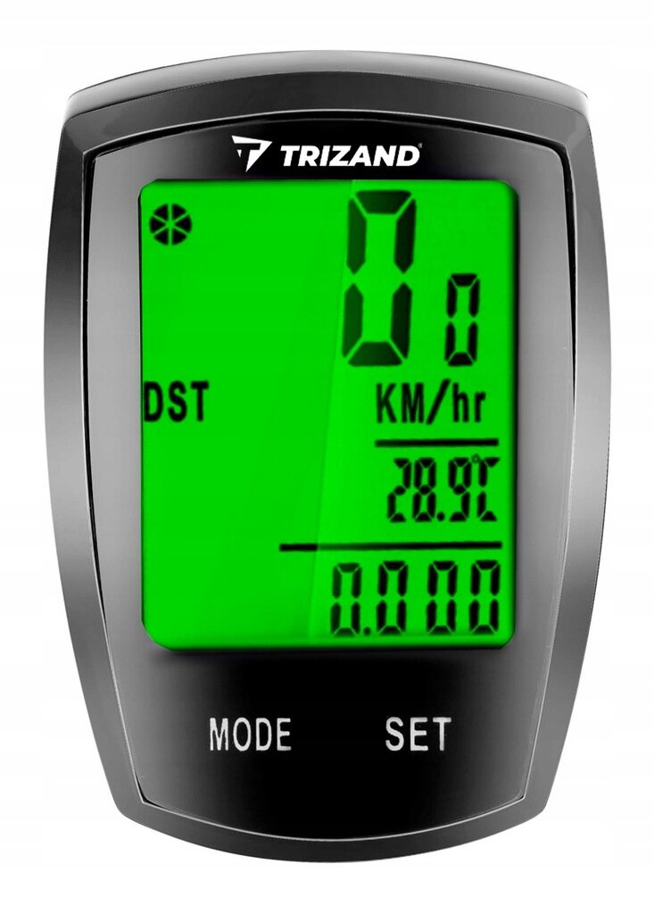 Belaidis dviračio kompiuteris Trizand LR18667, juodas цена и информация | Dviračių kompiuteriai, navigacija | pigu.lt