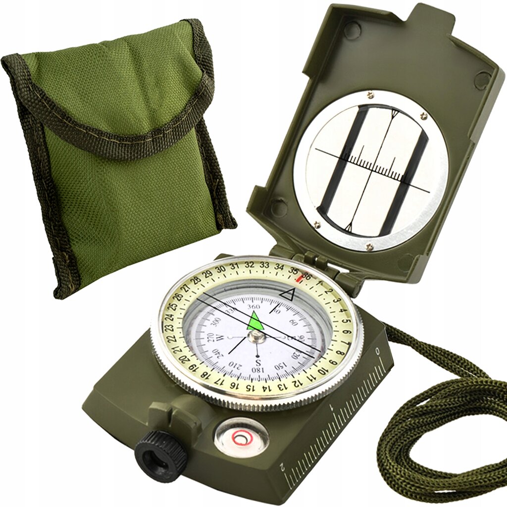 Profesionalus karinis kompasas Trizand KM5717, žalias kaina ir informacija | Kompasai | pigu.lt