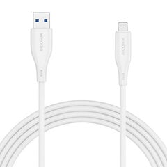 USB-A to Lightning Cable Ricomm RLS007ALW 2.1m цена и информация | Кабели для телефонов | pigu.lt