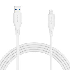 USB-A to Lightning Cable Ricomm RLS004ALW 1.2m цена и информация | Кабели для телефонов | pigu.lt