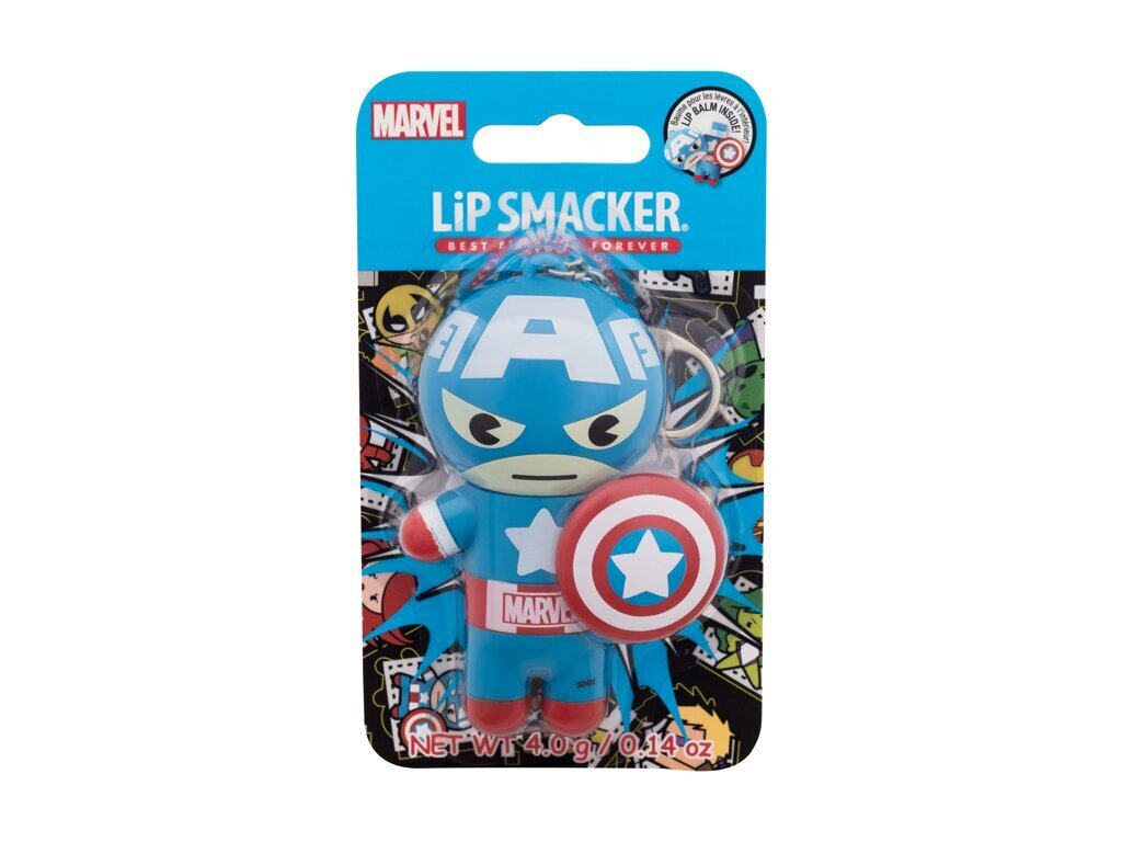 Lūpų balzamas Lip Smacker Captain america, 4 g kaina ir informacija | Lūpų dažai, blizgiai, balzamai, vazelinai | pigu.lt