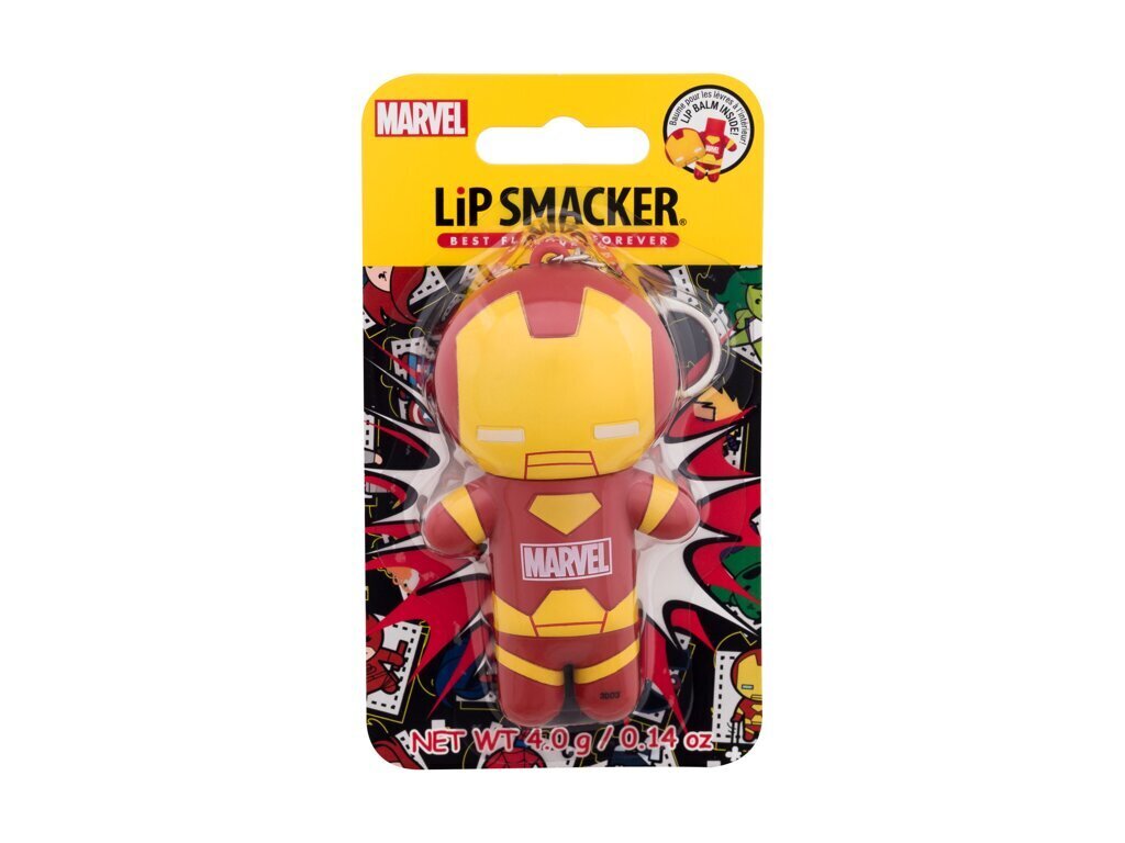 Lūpų balzamas Lip Smacker Iron man, skaidrus, 4 g kaina ir informacija | Lūpų dažai, blizgiai, balzamai, vazelinai | pigu.lt