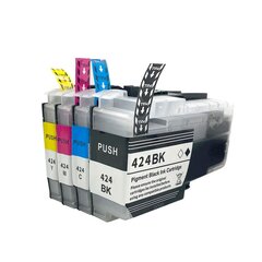 Картридж с оригинальными чернилами Brother LC424: Цвет - Чёрный цена и информация | Картриджи для струйных принтеров | pigu.lt