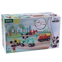 Сет BRIO World Микки Мауса: Хольцейзенбан Хольцейзенбан, включая железнодорожный вокзал (32292) цена и информация | Игрушки для мальчиков | pigu.lt