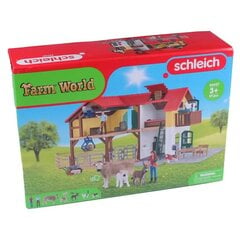 Фермерский дом Schleich с коровником и деревьями (42407) цена и информация | Игрушки для мальчиков | pigu.lt