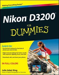 Nikon D3200 For Dummies цена и информация | Книги по фотографии | pigu.lt