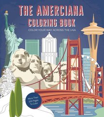 Americana Coloring Book: Color Your Way Across the U.S.A. цена и информация | Путеводители, путешествия | pigu.lt