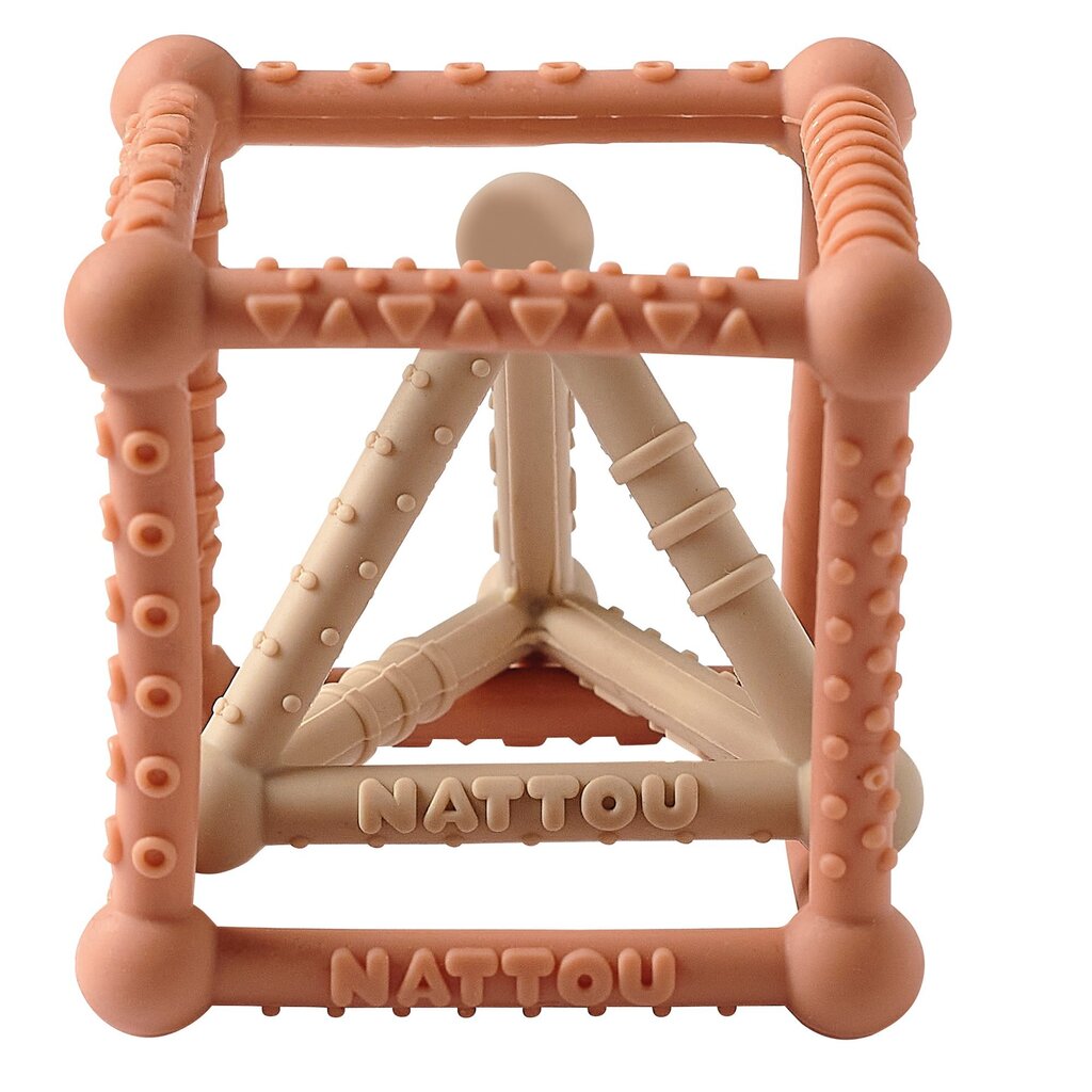 Edukacinis kubas-kramtukas Nattou, smėlinis kaina ir informacija | Žaislai kūdikiams | pigu.lt