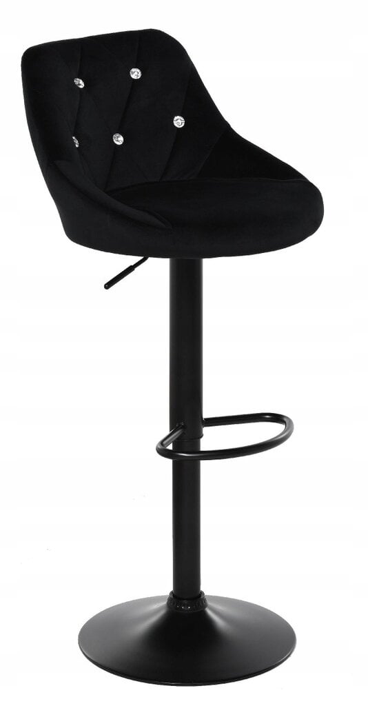 Baro kėdė Omega, juoda kaina ir informacija | Virtuvės ir valgomojo kėdės | pigu.lt