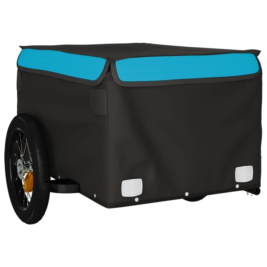 Krovininė dviračio priekaba VidaXl, juoda kaina ir informacija | Dviračių priekabos, vėžimėliai | pigu.lt