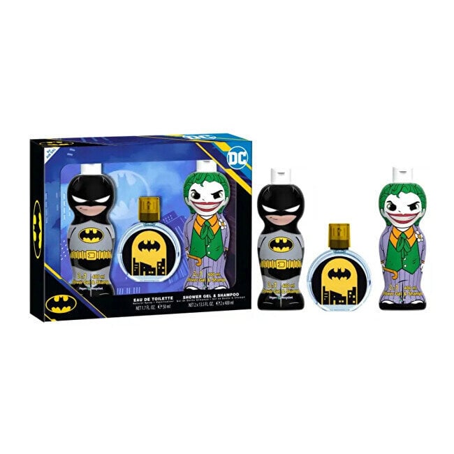 Kosmetikos rinkinys vaikams Child's Perfume Set DC Comics Batman & Joker, 3 vnt. kaina ir informacija | Kvepalai vaikams | pigu.lt
