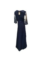 Длинное вечернее платье/moda/2002/ синее цена и информация | Платья | pigu.lt