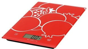 Кухонные весы Omega, красные цена и информация | Весы (кухонные) | pigu.lt