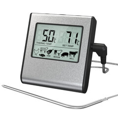 Skaitmeninis virtuvės termometras su laikmačio funkcija kaina ir informacija | Laikmačiai, termostatai | pigu.lt