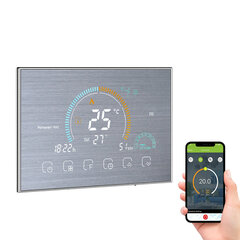 Išmanus WiFi termostatas, sidabrinis цена и информация | Таймеры, термостаты | pigu.lt
