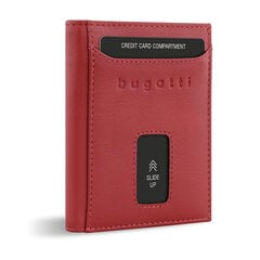 Кожаный мини-кошелек Bugatti Secure Slim с RFID-защитой, красный цена и информация | Мужские кошельки | pigu.lt