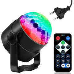 Диско-шар светодиодный прожектор RGB проектор цена и информация | Праздничные декорации | pigu.lt
