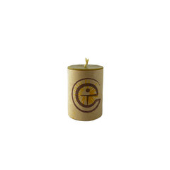 Цилиндрическая свеча из натурального пчелиного воска, 5 см цена и информация | Подсвечники, свечи | pigu.lt
