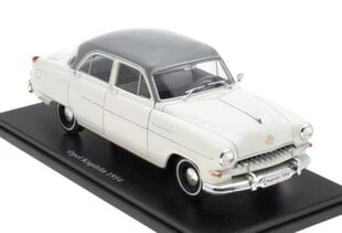 Opel Kapitän – 1954 White 24P011 HACHETTE 1:24 цена и информация | Коллекционные модели автомобилей | pigu.lt