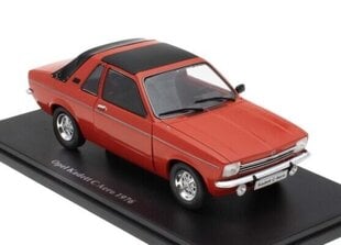 Kolekcinis modeliukas Opel Kadett C Aero – 1976 Orange 24p012 Hachette 1:24 kaina ir informacija | Kolekciniai modeliukai | pigu.lt