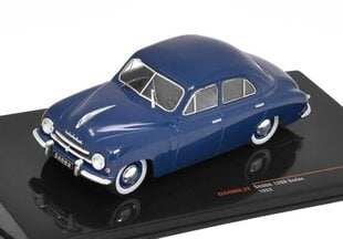 Kolekcinis modeliukas Skoda 1200 1952 Blue Clc496n Ixo 1:43 kaina ir informacija | Kolekciniai modeliukai | pigu.lt