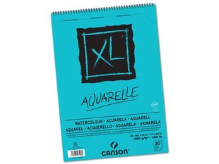 Akvarelinio popieriaus sąsiuvinis XL Aquarelle A3/300g 30 lapų цена и информация | Тетради и бумажные товары | pigu.lt