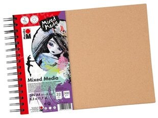 Universalus bloknotas Marabu Mixed Media A4/300g 32 lapų цена и информация | Тетради и бумажные товары | pigu.lt