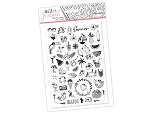 Antspaudų rinkinys Aladine Bullet Journal 52vnt. Summer blister цена и информация | Принадлежности для рисования, лепки | pigu.lt