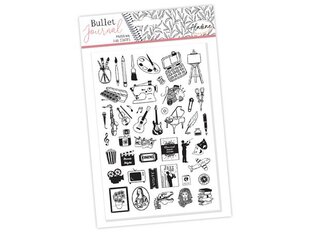 Antspaudų rinkinys Aladine Bullet Journal 46vnt. Hobbies blister kaina ir informacija | Piešimo, tapybos, lipdymo reikmenys | pigu.lt