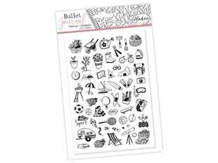 Antspaudų rinkinys Aladine Bullet Journal 54vnt. Outdoors blister цена и информация | Принадлежности для рисования, лепки | pigu.lt