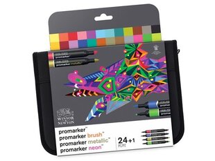 Markerių rinkinys Winsor&Newton Promarker 24 vnt. kaina ir informacija | Piešimo, tapybos, lipdymo reikmenys | pigu.lt