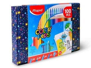 Spalvinino rinkinys Maped ColorPeps 100 vnt. kaina ir informacija | Lavinamieji žaislai | pigu.lt