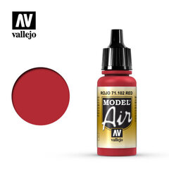 Red 17 ml Model Air VALLEJO 71102 цена и информация | Коллекционные модели автомобилей | pigu.lt