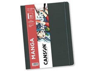 Piešimo bloknotas Graduate Manga 21.6x27.9cm/200g 40 lapų su gumele цена и информация | Тетради и бумажные товары | pigu.lt