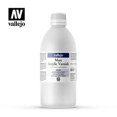 Korekcinė spalva Matt Varnish 500 Ml Auxiliary Vallejo 28518 kaina ir informacija | Kolekciniai modeliukai | pigu.lt