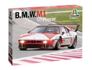 BMW M1 Procar 3643 ITALERI 1:24 цена и информация | Коллекционные модели автомобилей | pigu.lt