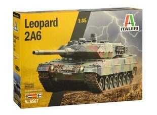 Kolekcinis modeliukas Leopard 2a6 Italeri 6567 1:35 kaina ir informacija | Kolekciniai modeliukai | pigu.lt