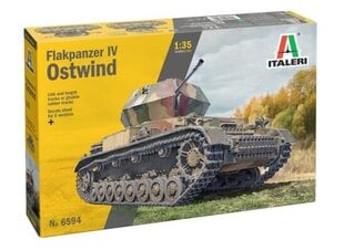 Flakpanzer IV Ostwind 6594 ITALERI 1:35 цена и информация | Коллекционные модели автомобилей | pigu.lt