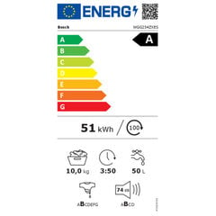 Bosch WGG254ZXES kaina ir informacija | Skalbimo mašinos | pigu.lt