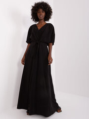 Женское черное платье оверсайз цена и информация | Платья | pigu.lt