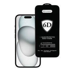 Full Glue 6D - iPhone 15 kaina ir informacija | Apsauginės plėvelės telefonams | pigu.lt