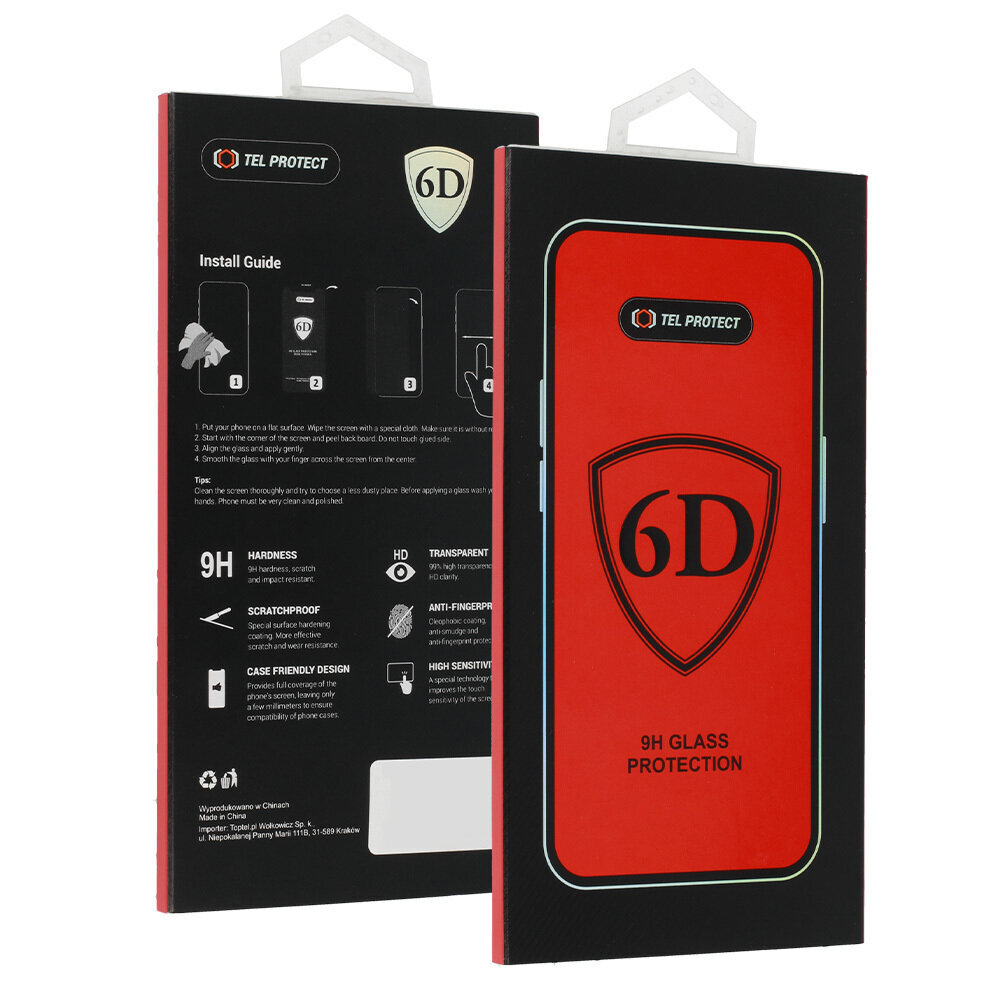 Full Glue 6D - iPhone 15 kaina ir informacija | Apsauginės plėvelės telefonams | pigu.lt