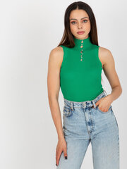 Женская зеленая блуза с высоким воротником 2016103405862 цена и информация | Женские блузки, рубашки | pigu.lt